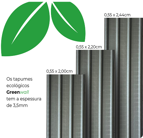 Imagem das variações de tamanho